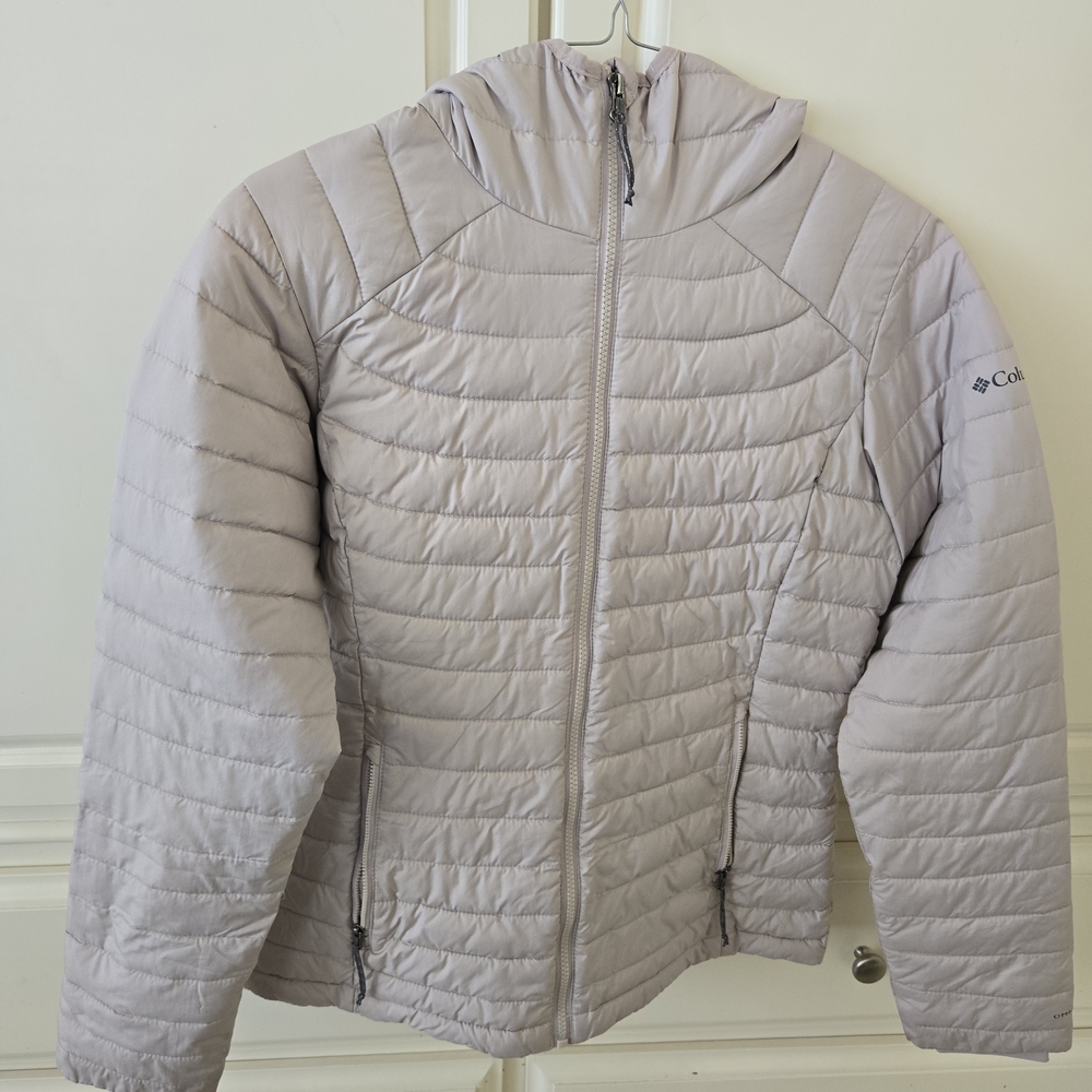 Columbia Light Gray Quilted Jacket